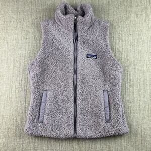 Patagonia Los Gatos Fleece Vest Womens S Purple Full Zip High Pile Sherpa Hiking